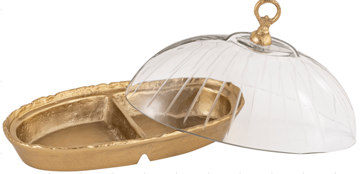 Crystal Clear Covered Bowl Tray| Roots Furniture