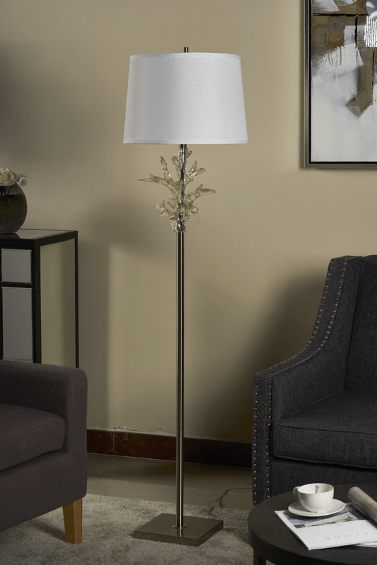 Crystal Coral Clear Floor Lamp Floor lamps| Crestview