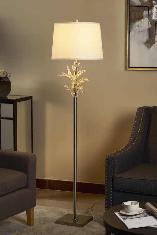 Crystal Coral Clear Floor Lamp Floor lamps| Crestview