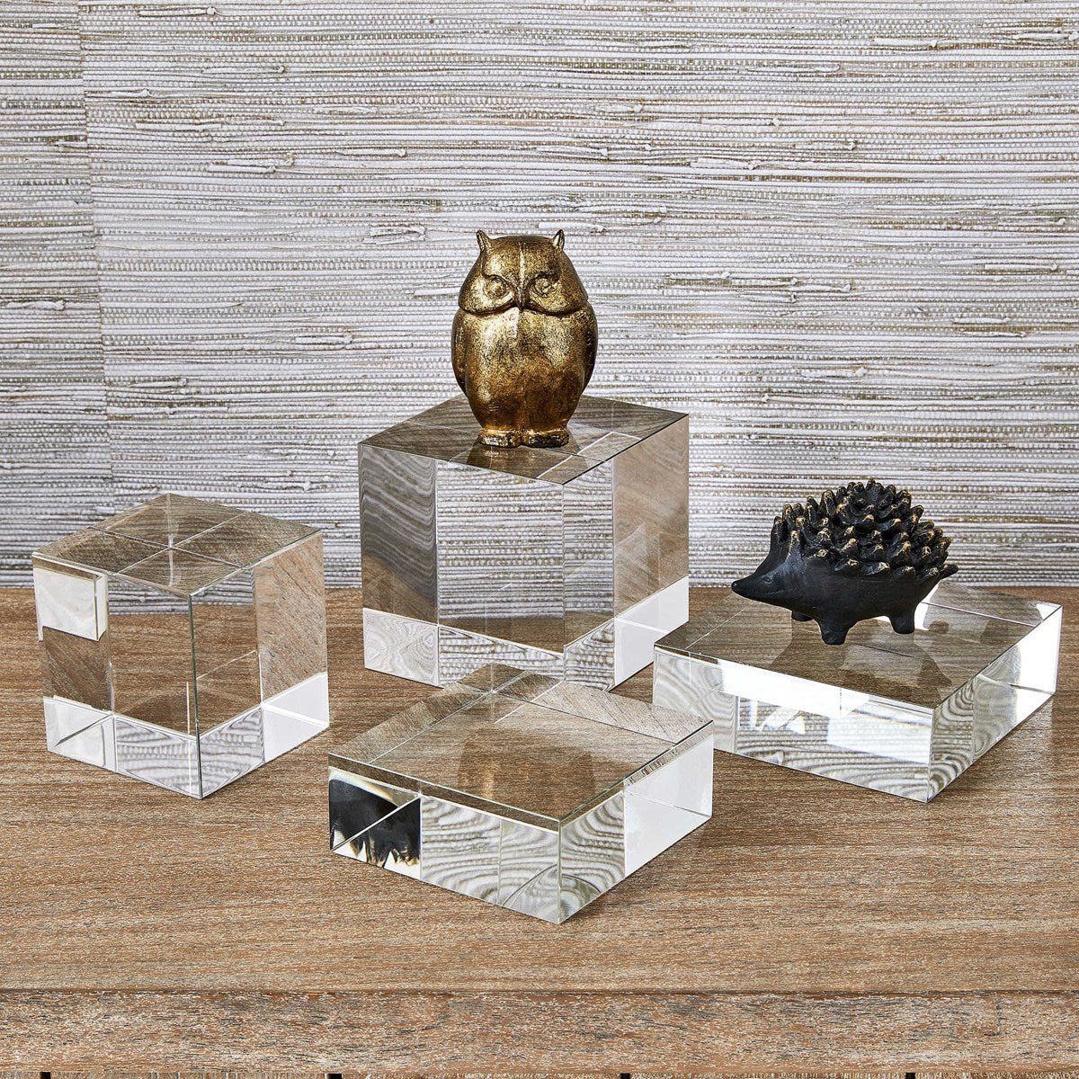 Crystal Cube Risers, S/2 Table Decors| Uttermost