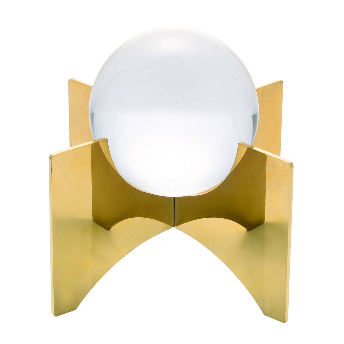 Crystal Orb On Base, Gold Table Decors| Sagebrook Home