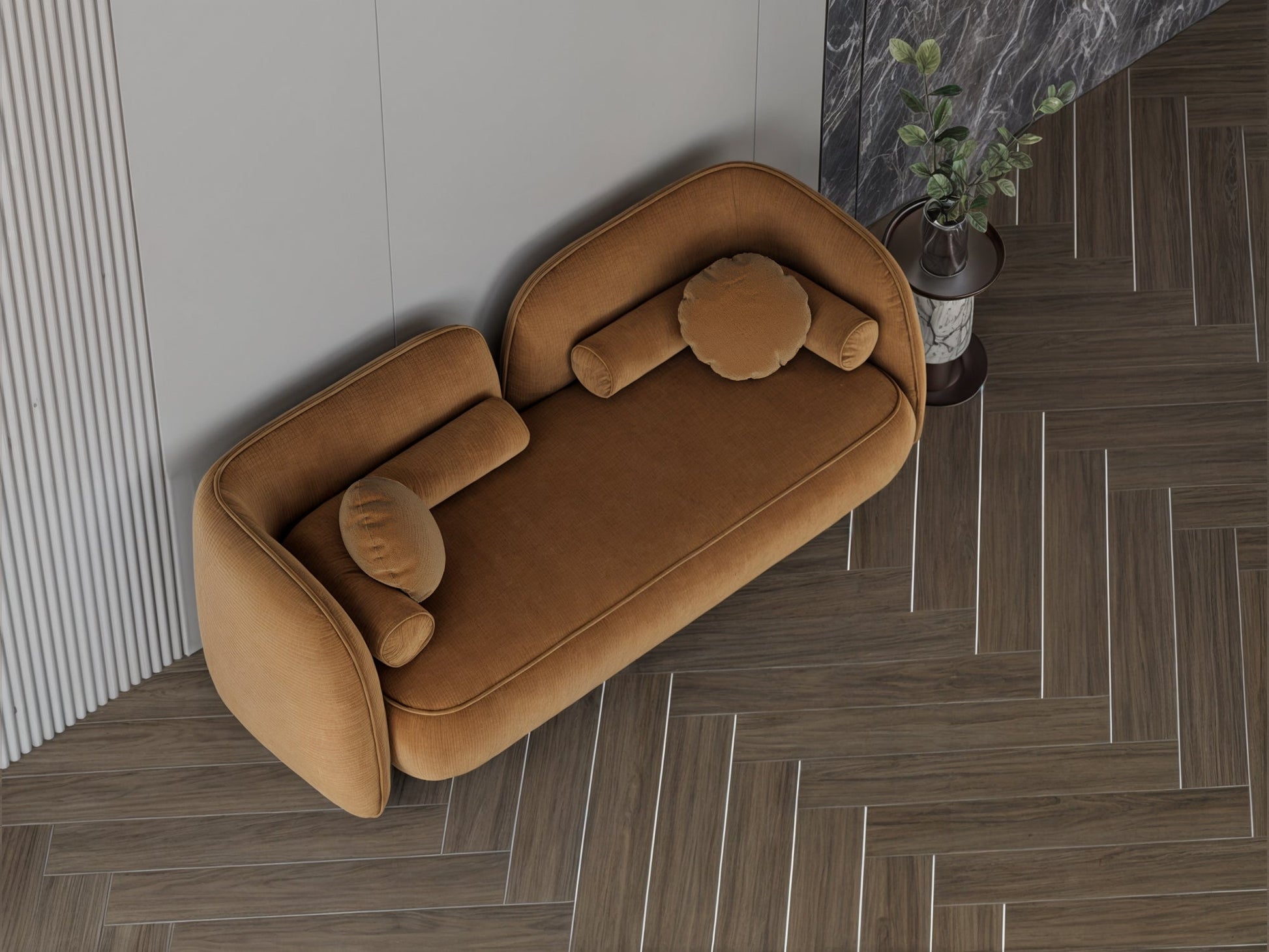 Cumin boucle sofa 225x78x43 cm Sofas & Loveseats| Oak