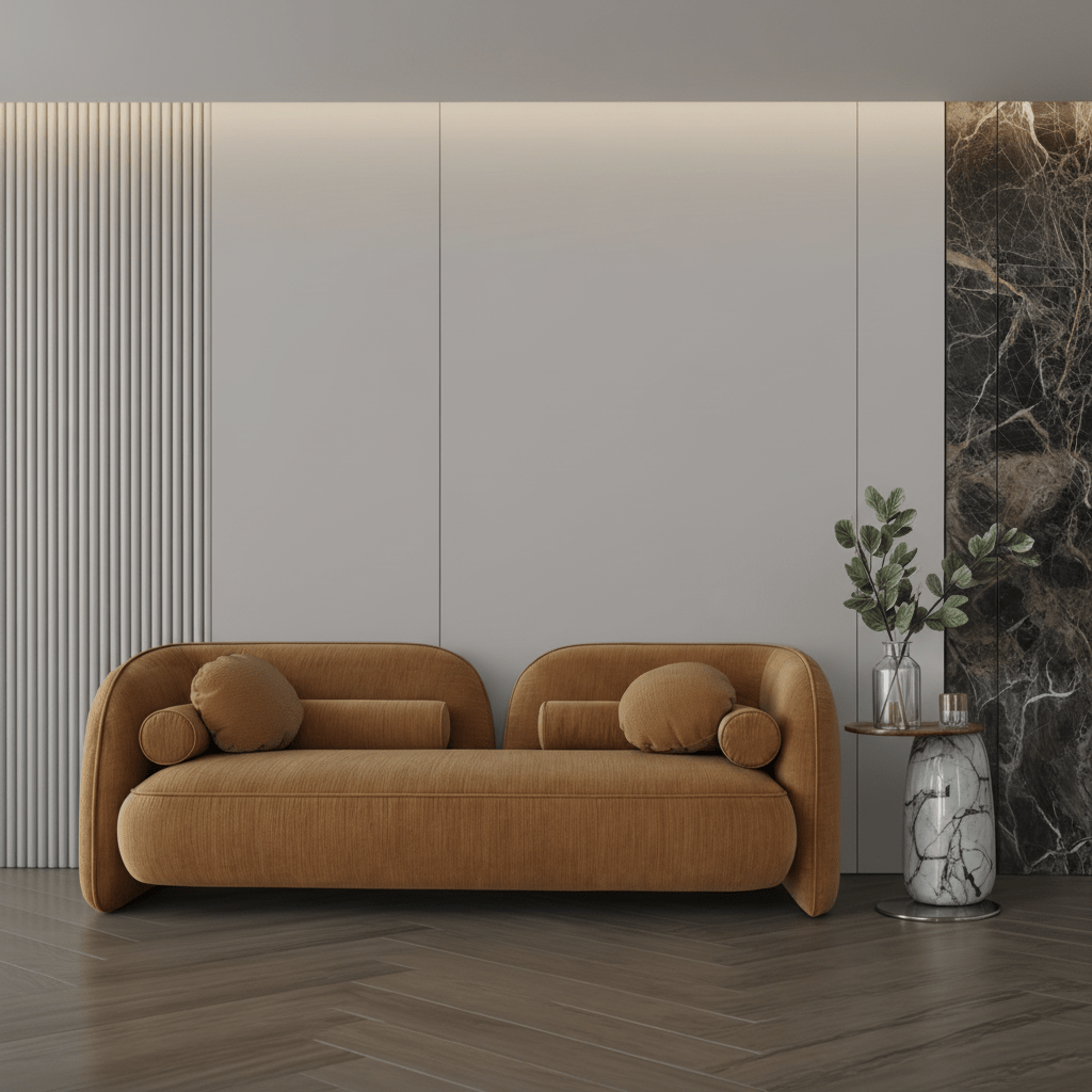Cumin boucle sofa 225x78x43 cm Sofas & Loveseats| Oak