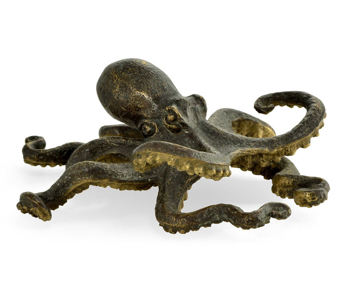 Curated Collection - Antique Dark Bronze Octopus Ground Decors| Jonathan Charles