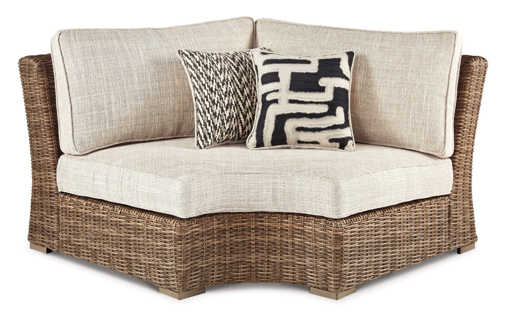 Curved Corner Chair w/Cushion Outdoor Sectionals| Ashley Homestore