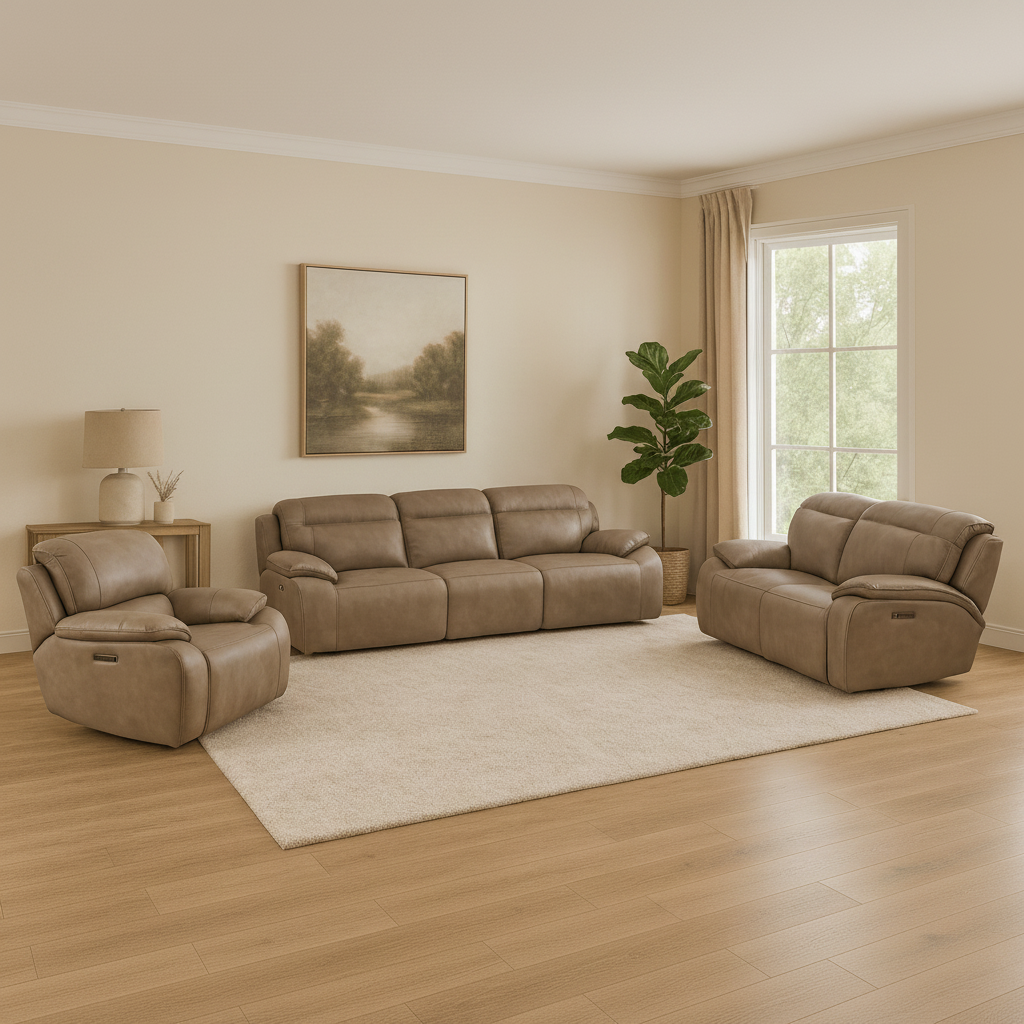 Cushy Brown Power Motion Set Recliners| Roots Furniture
