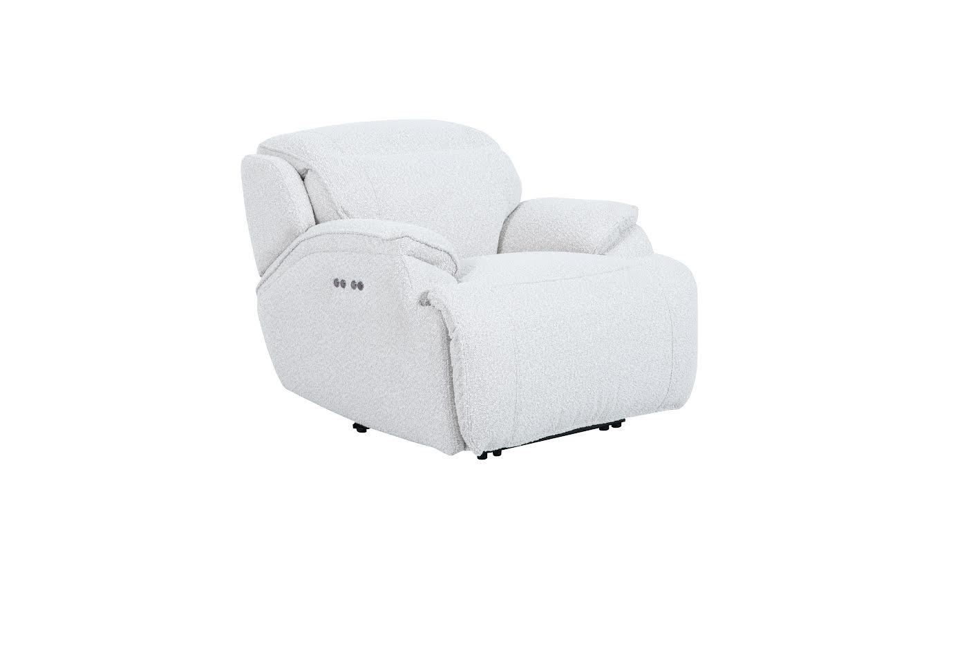 Cushy White Power Motion Arm Chair ( 99cm) Recliners| Roots Furniture