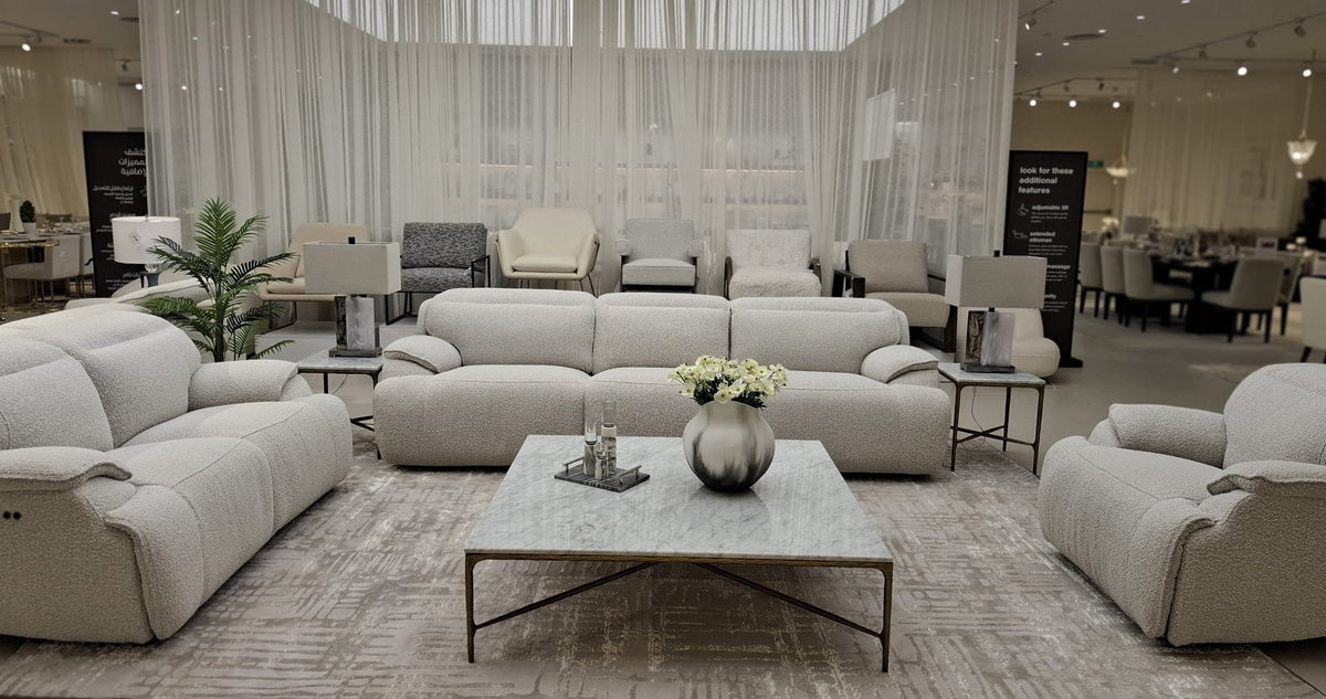 Cushy White Power Motion Set Recliners| Roots Furniture