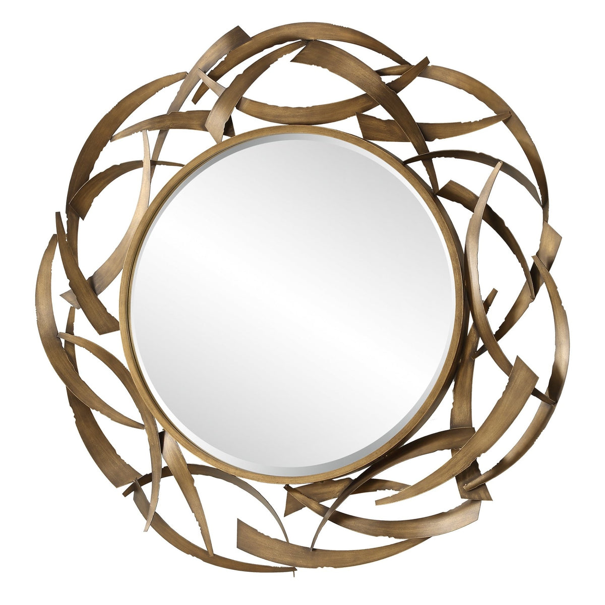 Cutting Edge Bronze Round Mirror Mirrors| Uttermost