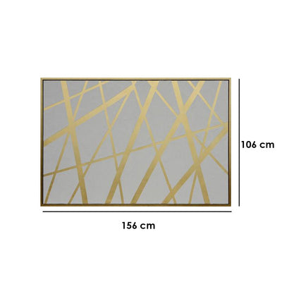 Sepia Lines Framed Painting