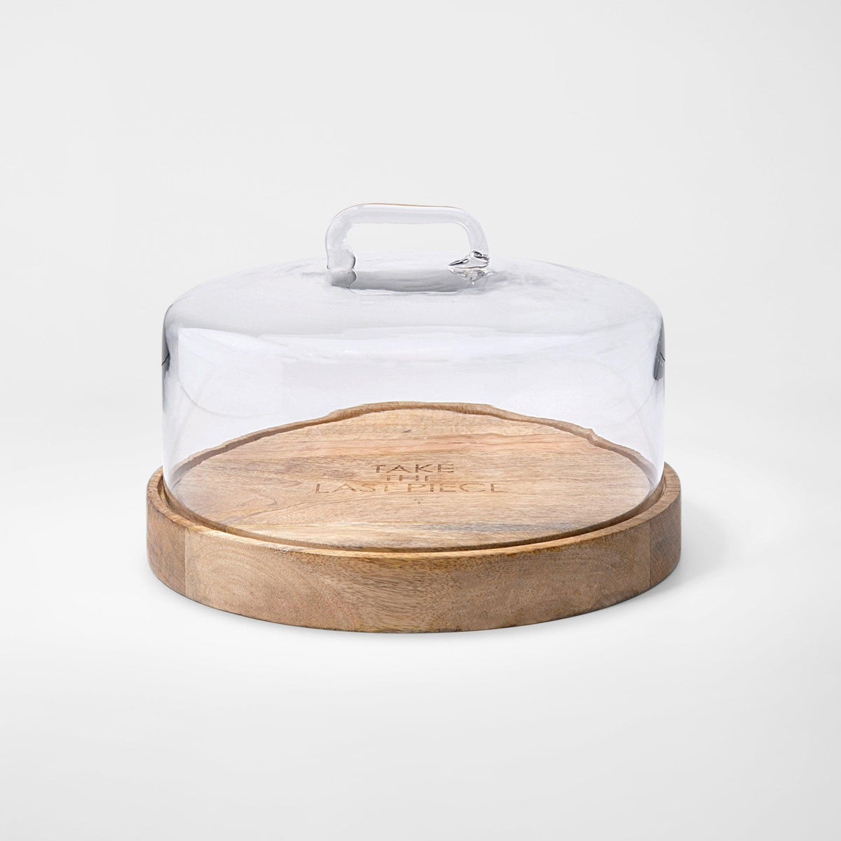 Cylindrical Glass Cloche With Wooden Base Tray| Roots Furniture