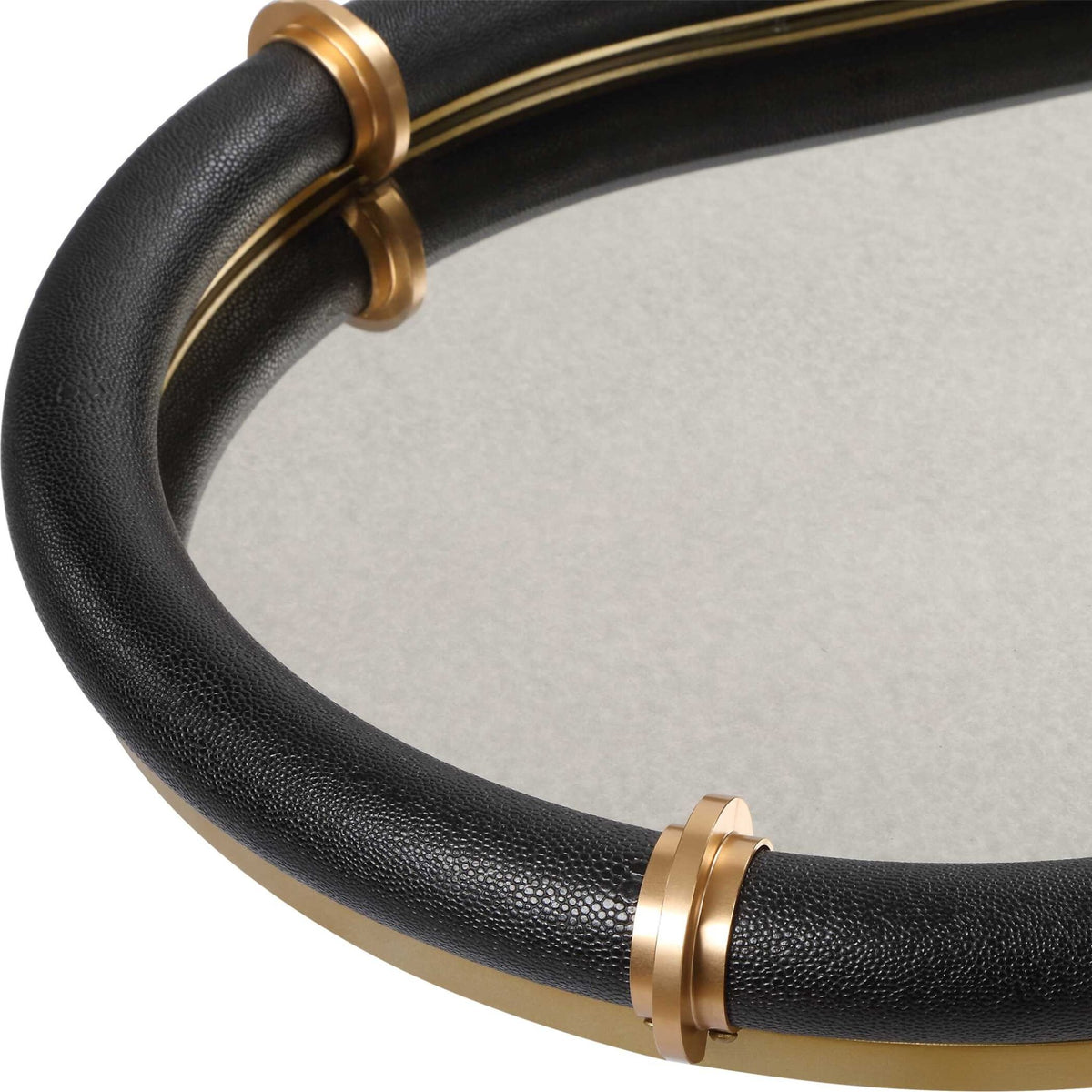 Cyprus Black Oval Tray Tray| Uttermost