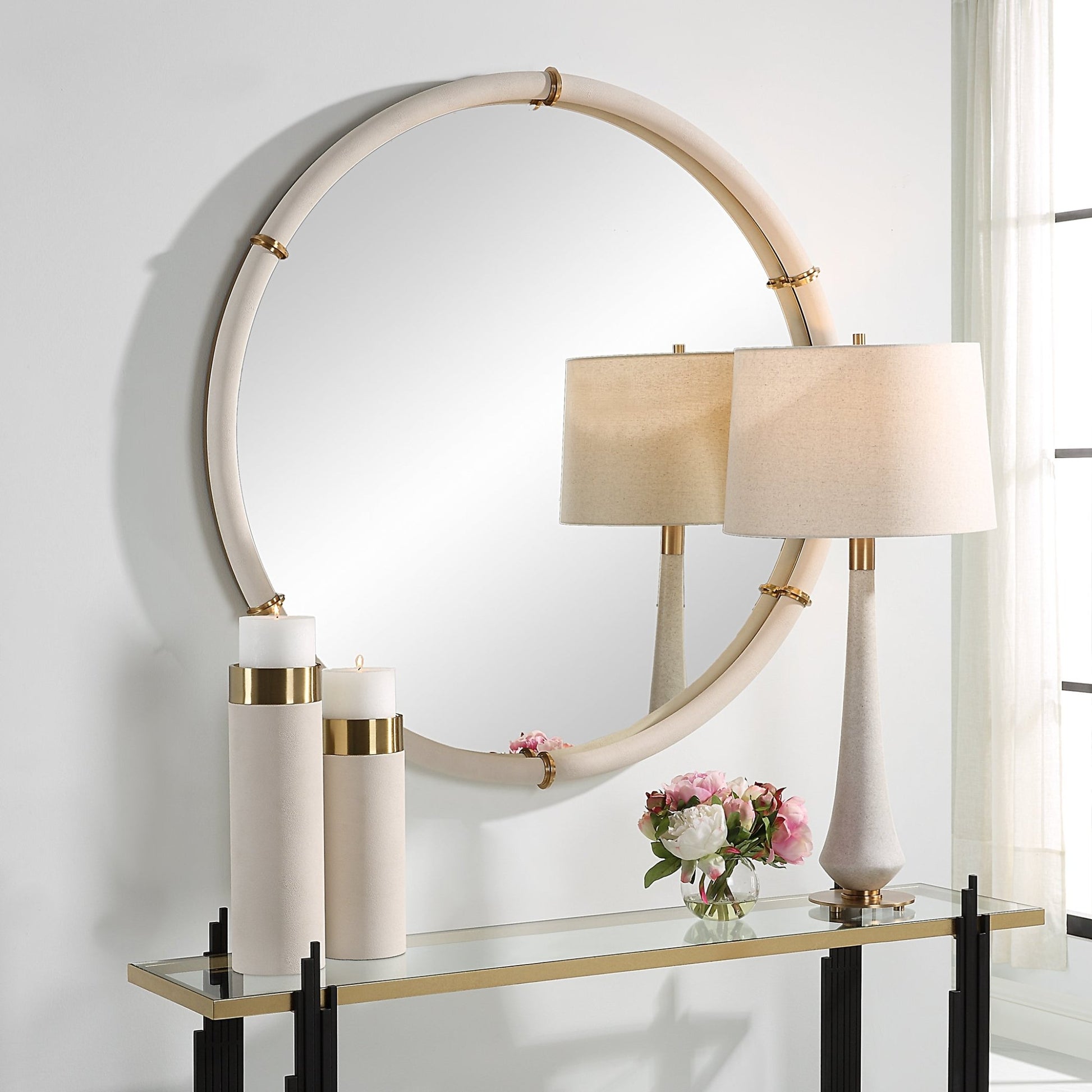 Cyprus Round Mirror Mirrors| Uttermost