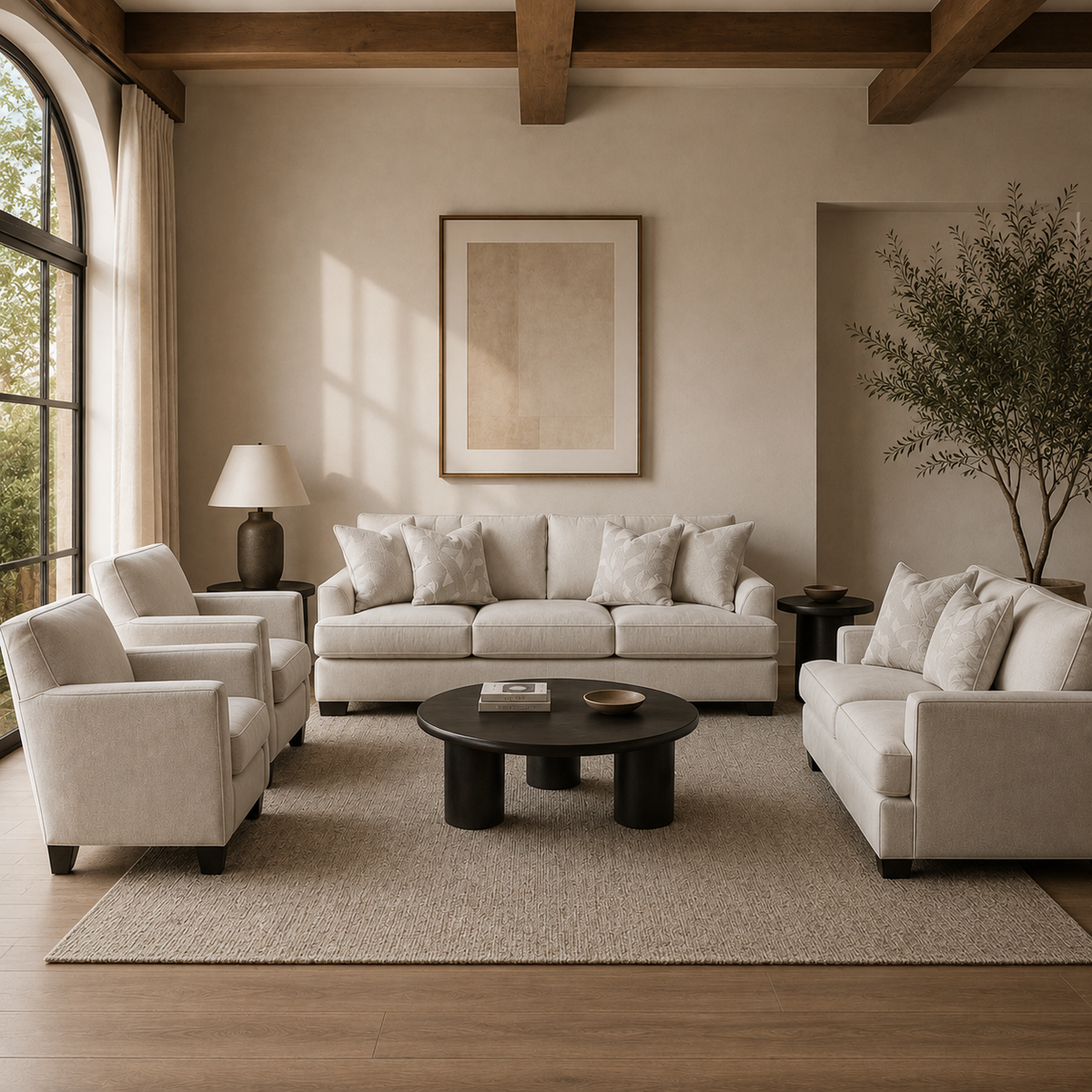 Harvey Beige Living Room set