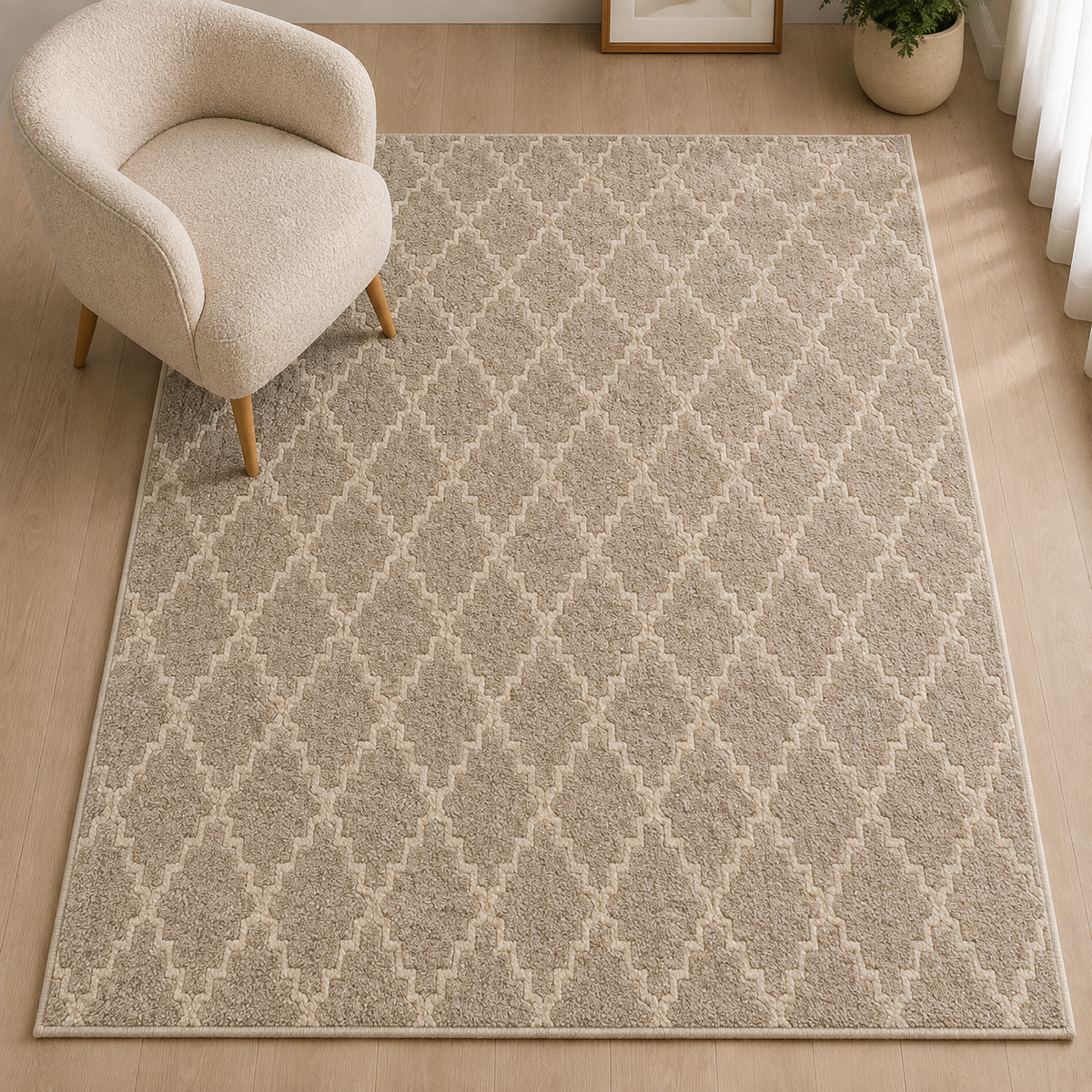 Agnes Dark Beige Rug
