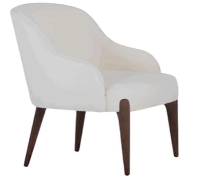 Grace Off White Fabric Arm Dining Chair