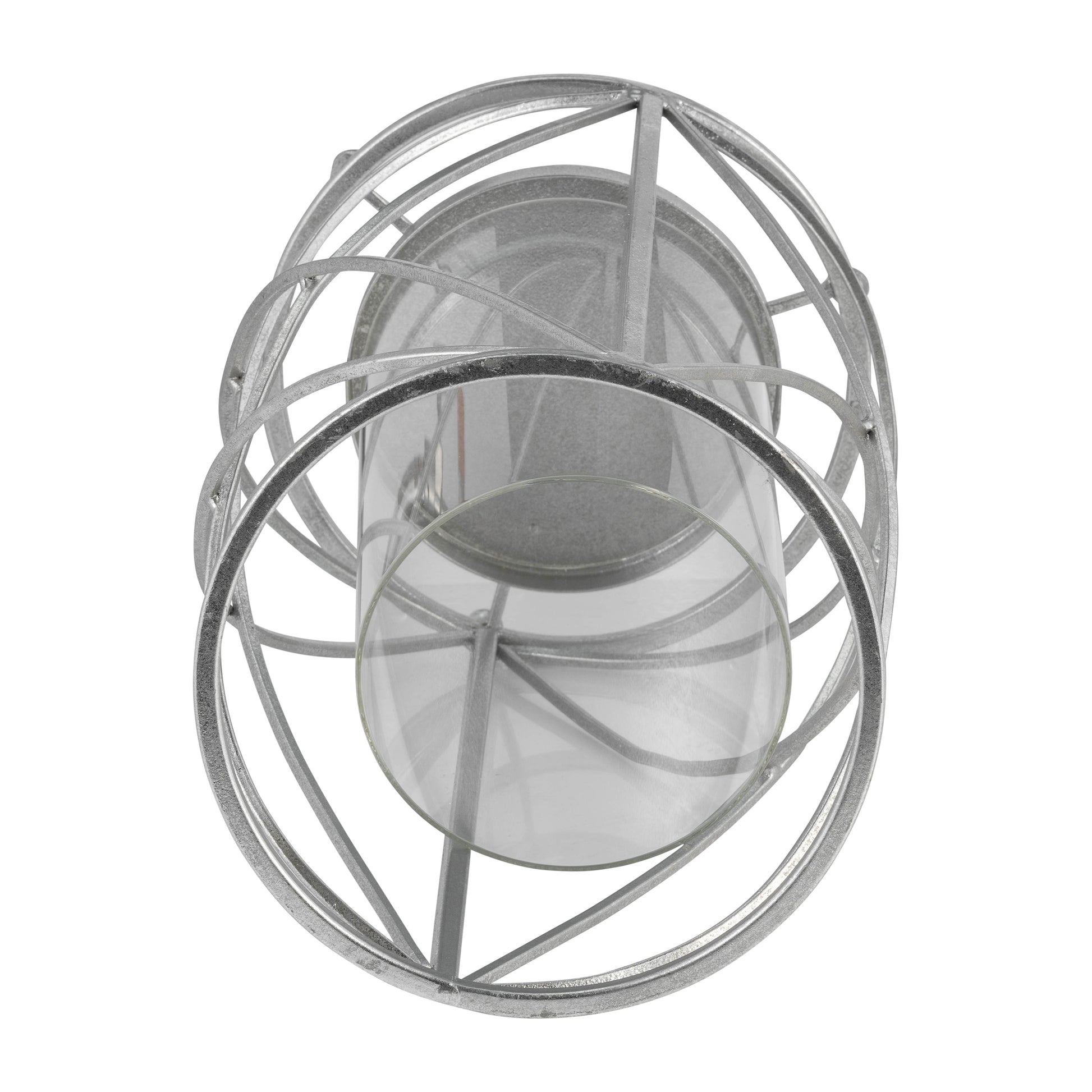 METAL 13" TABLE TOP DECOR, SILVER Candle Holders| Sagebrook Home