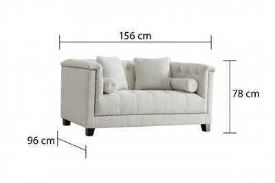 كنبة حب بيضاء من ألابيد