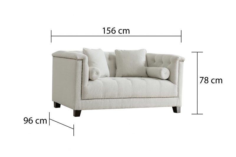 كنبة حب بيضاء من ألابيد