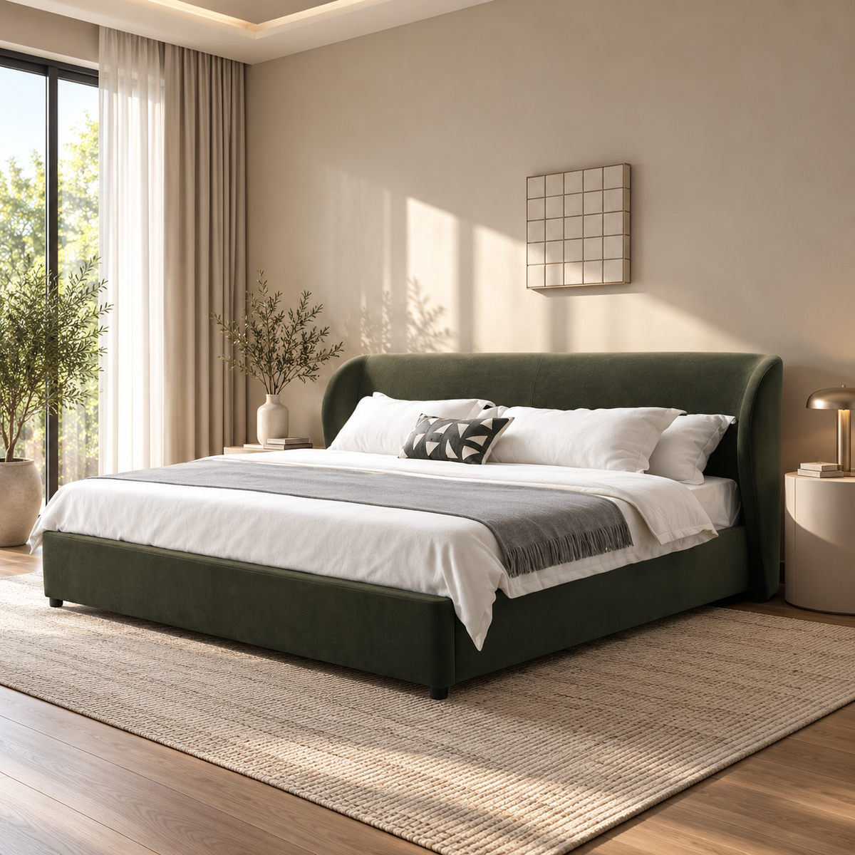 Aurelia Bed Olive US KING Bed