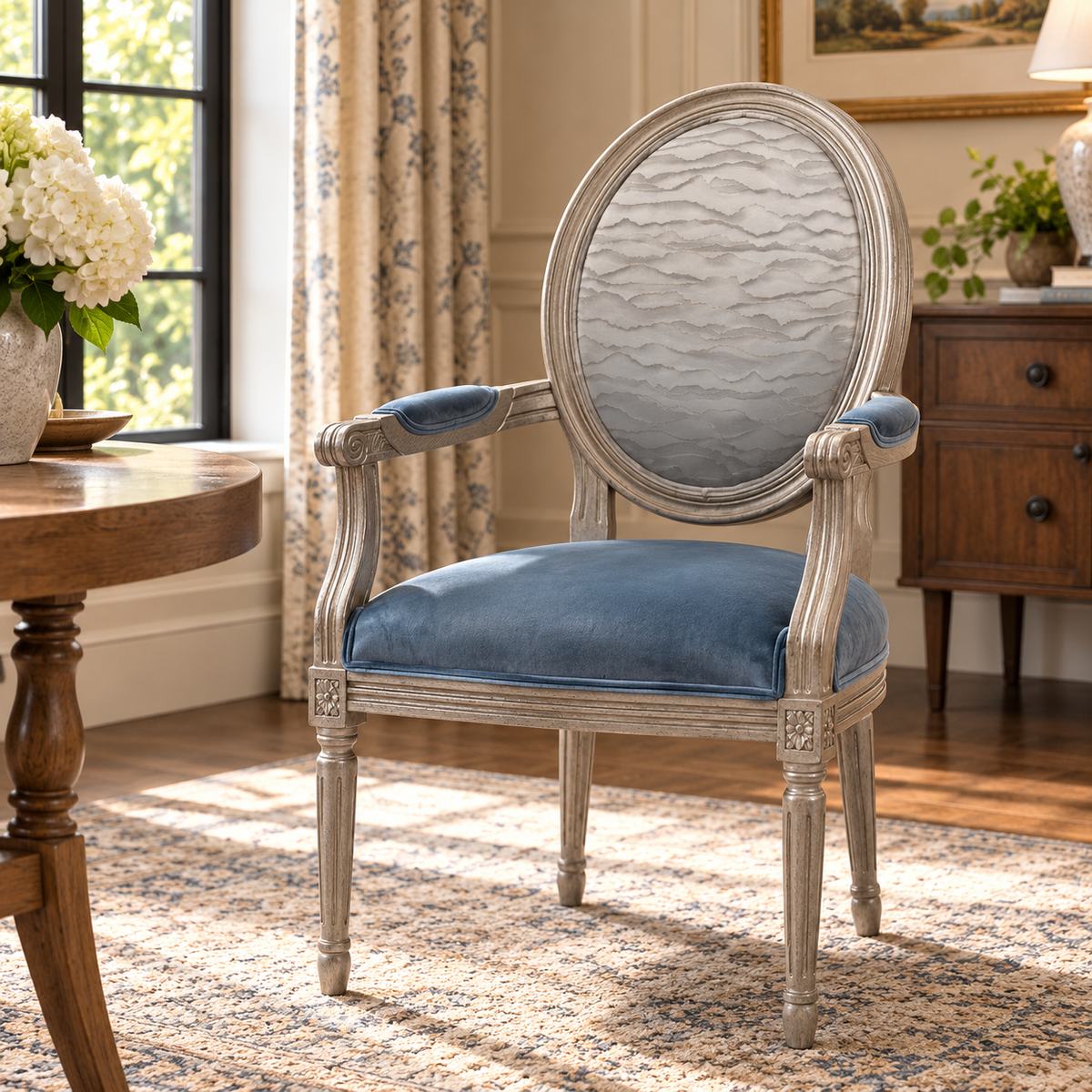 Copacabana Light Blue Accent Chair