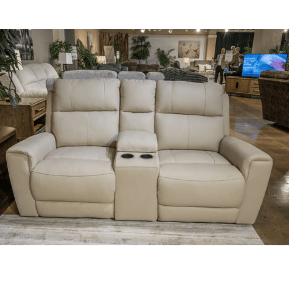 Dahlmoore Power Reclining Loveseat with Console Recliners| Ashley Homestore