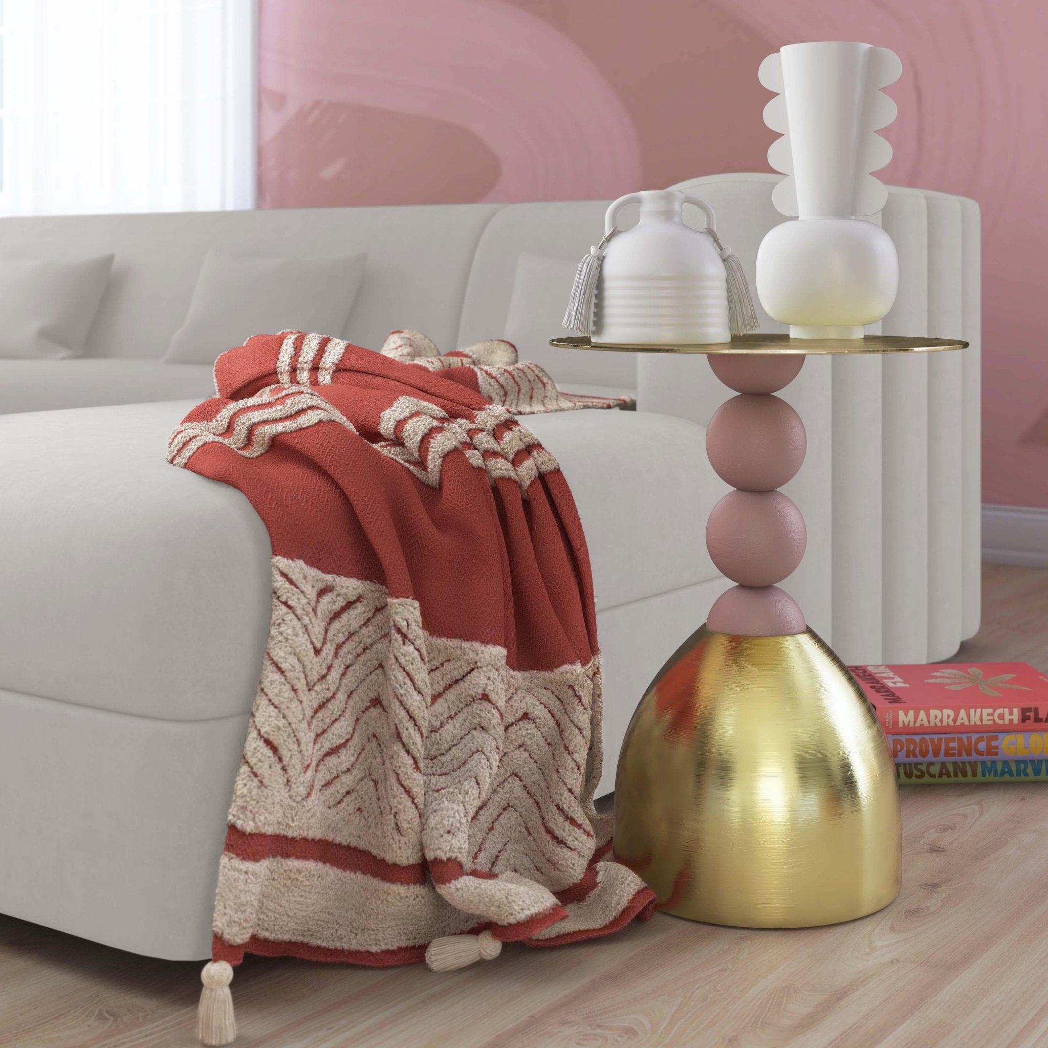Daleyza Gold Side Table End Tables| TOV