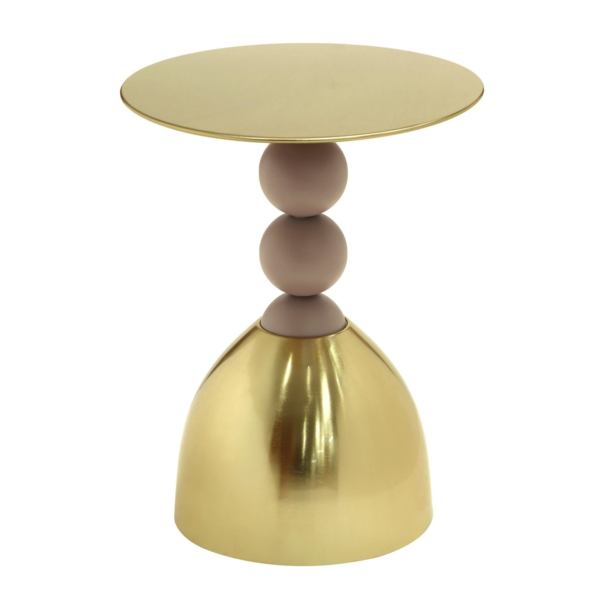 Daleyza Gold Side Table End Tables| TOV