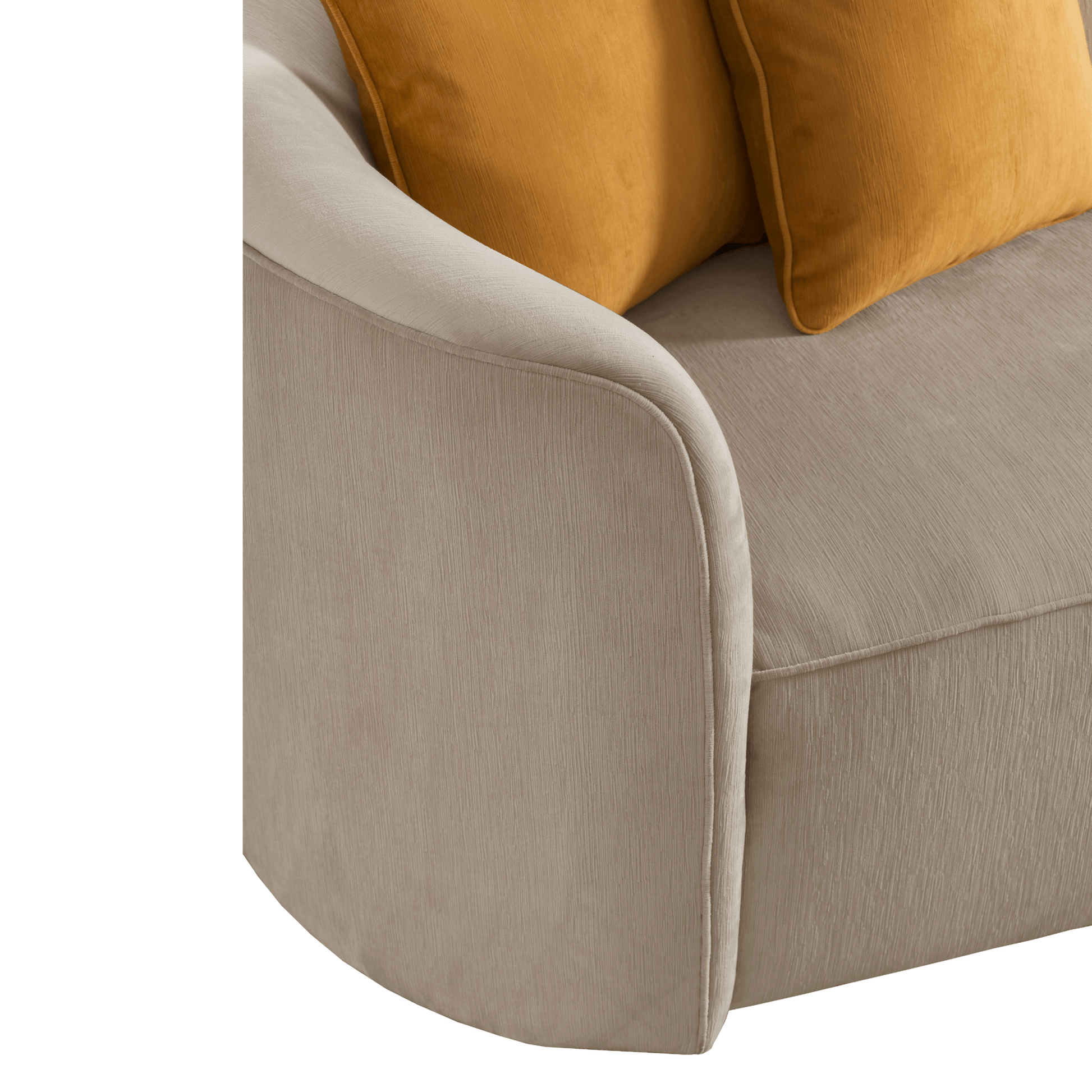 Dana Beige Mustard 4 Seater Sofa (287cm) XL Sofas| Roots Furniture