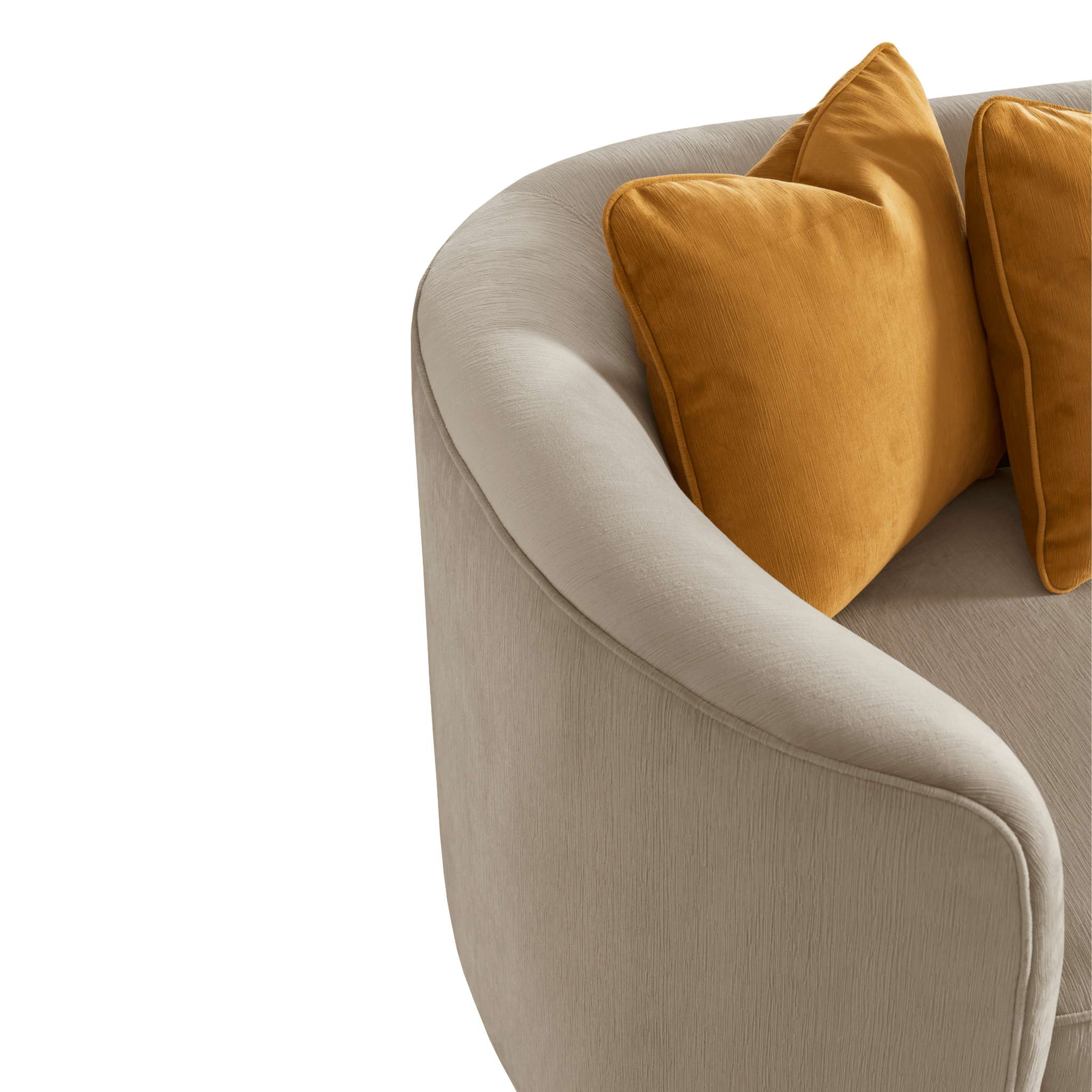 Dana Beige Mustard 4 Seater Sofa (287cm) XL Sofas| Roots Furniture