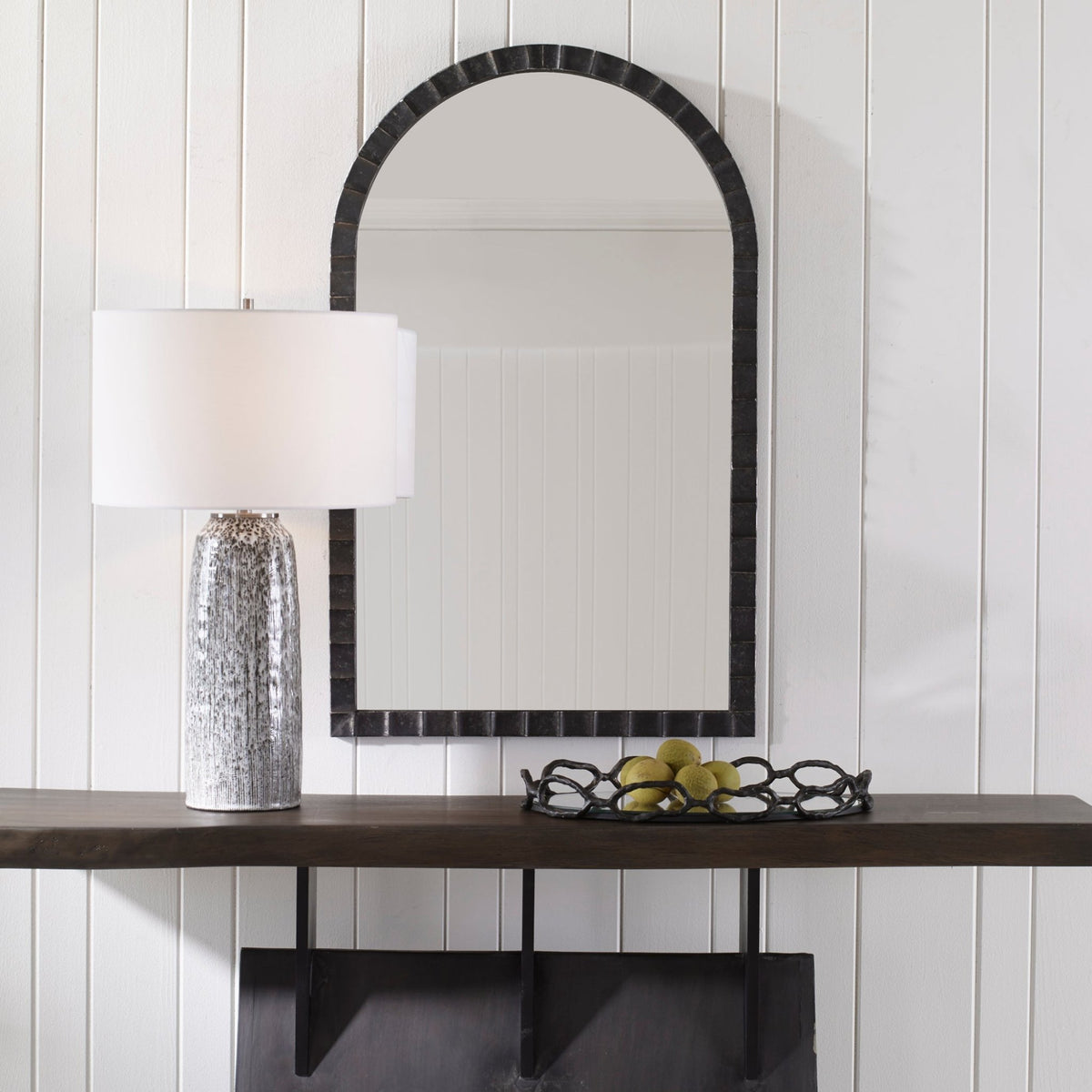 Dandridge Arch Mirror, Black Mirrors| Uttermost