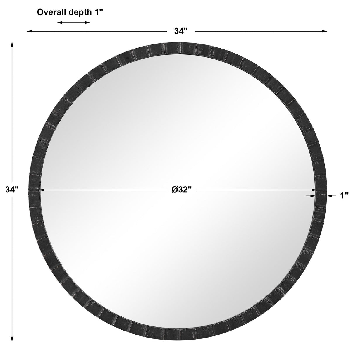 Dandridge Round Mirror Mirrors| Uttermost