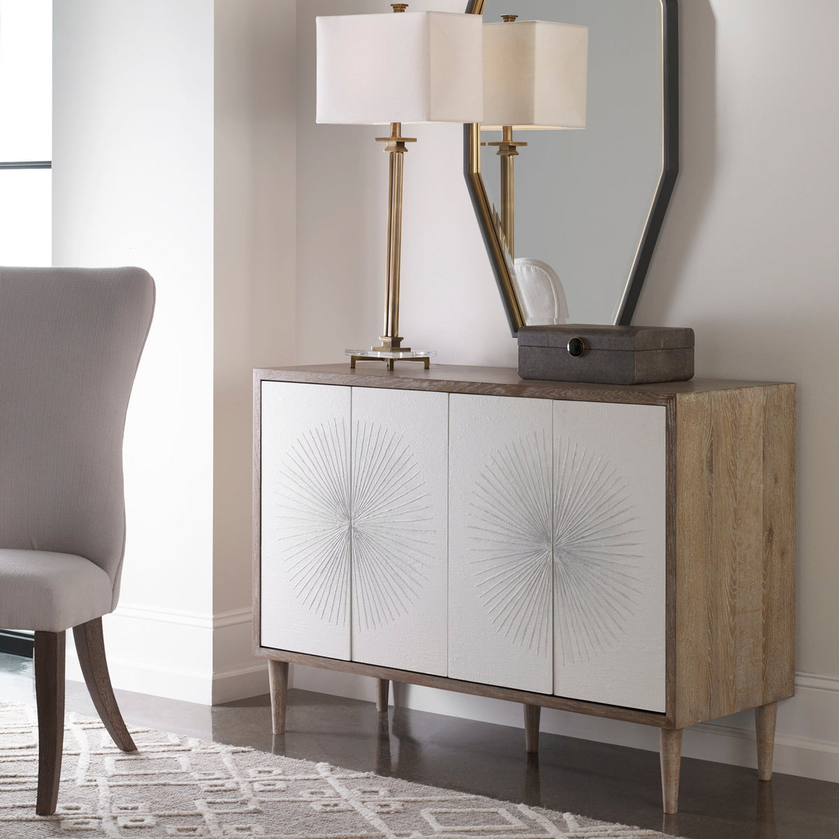 Dani 4 Door Cabinet Cabinets & Chests| Uttermost