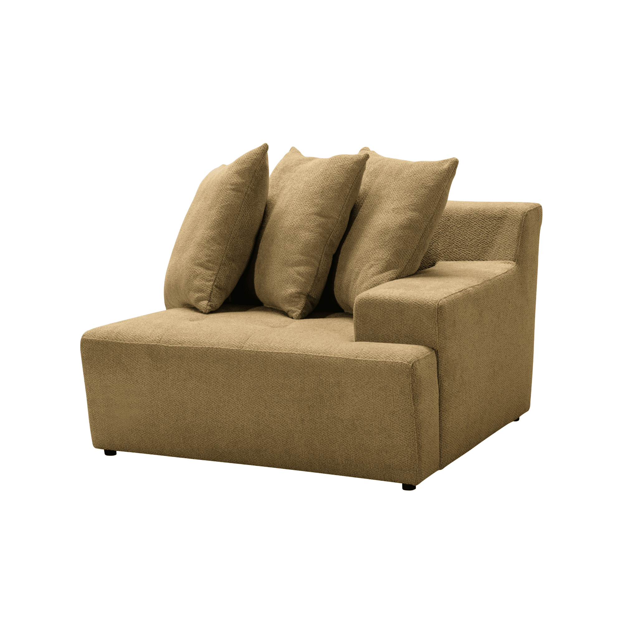 Daniela Mustard Yellow Right Arm Facing Seater W113 Sectionals| Roots Furniture