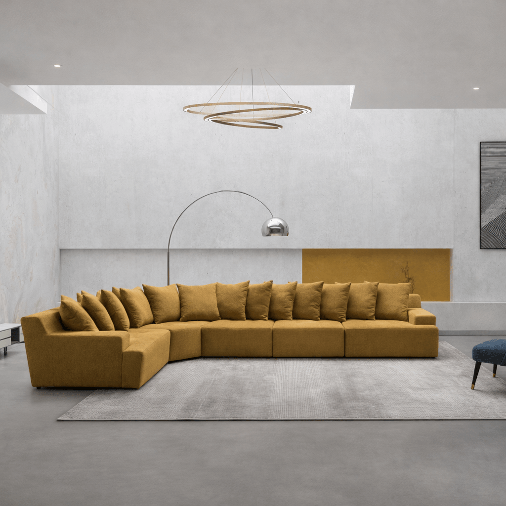Daniela Mustard Yellow Sectional Sectionals| Roots Furniture