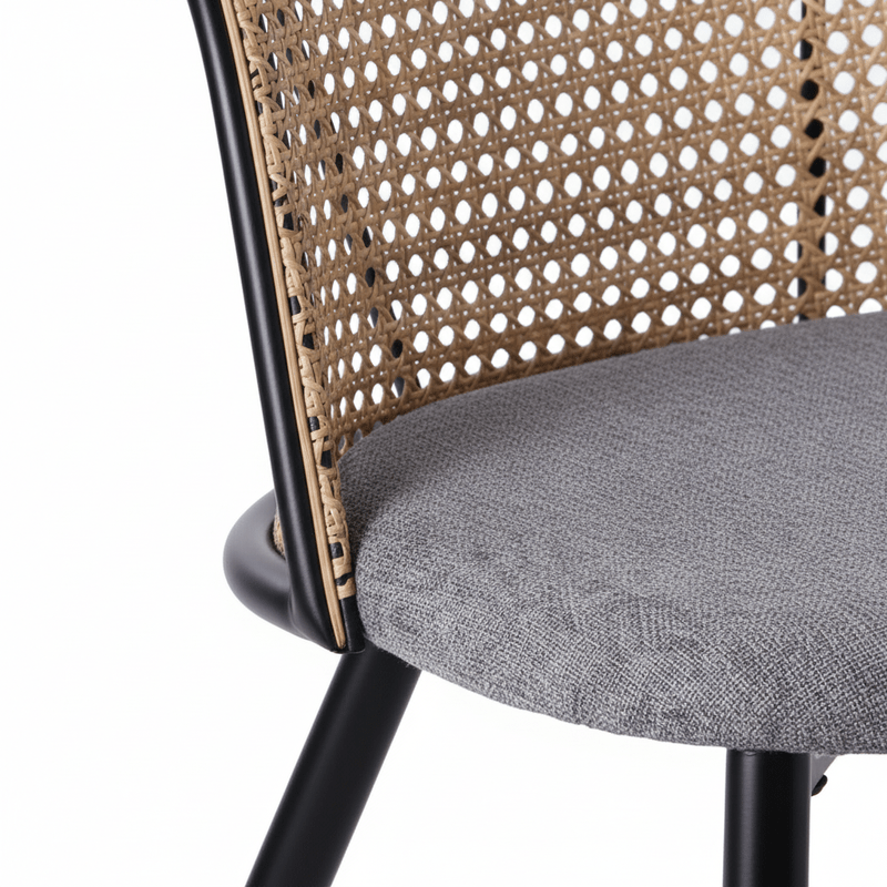 Dano Dining chair – with rattan back, armless Dining Chair| Otath