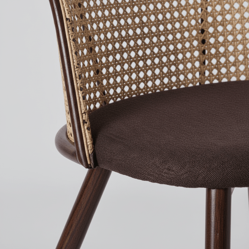 Dano Dining chair – with rattan back, armless Dining Chair| Otath