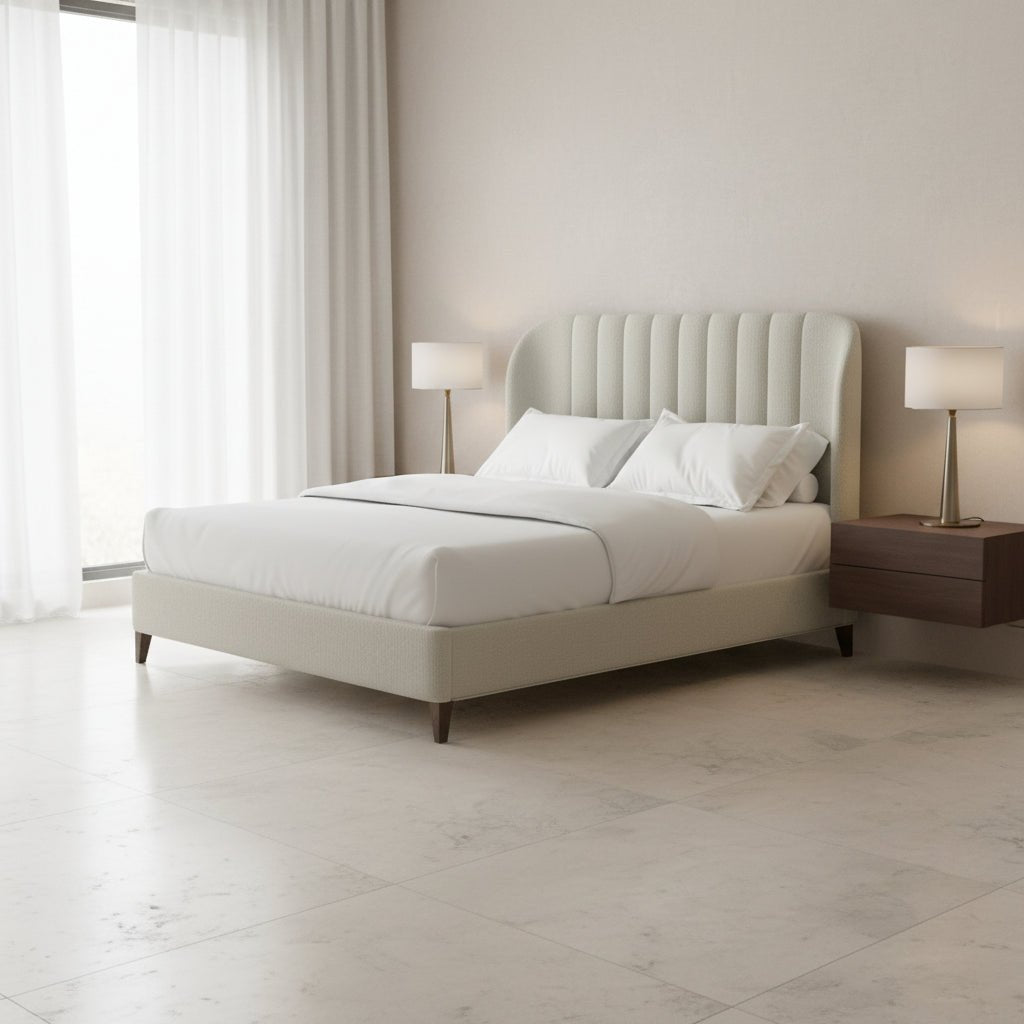 Dante Wide Chn 6/6 Uph Sh Bed -Cloud Beds| A.R.T. Furniture