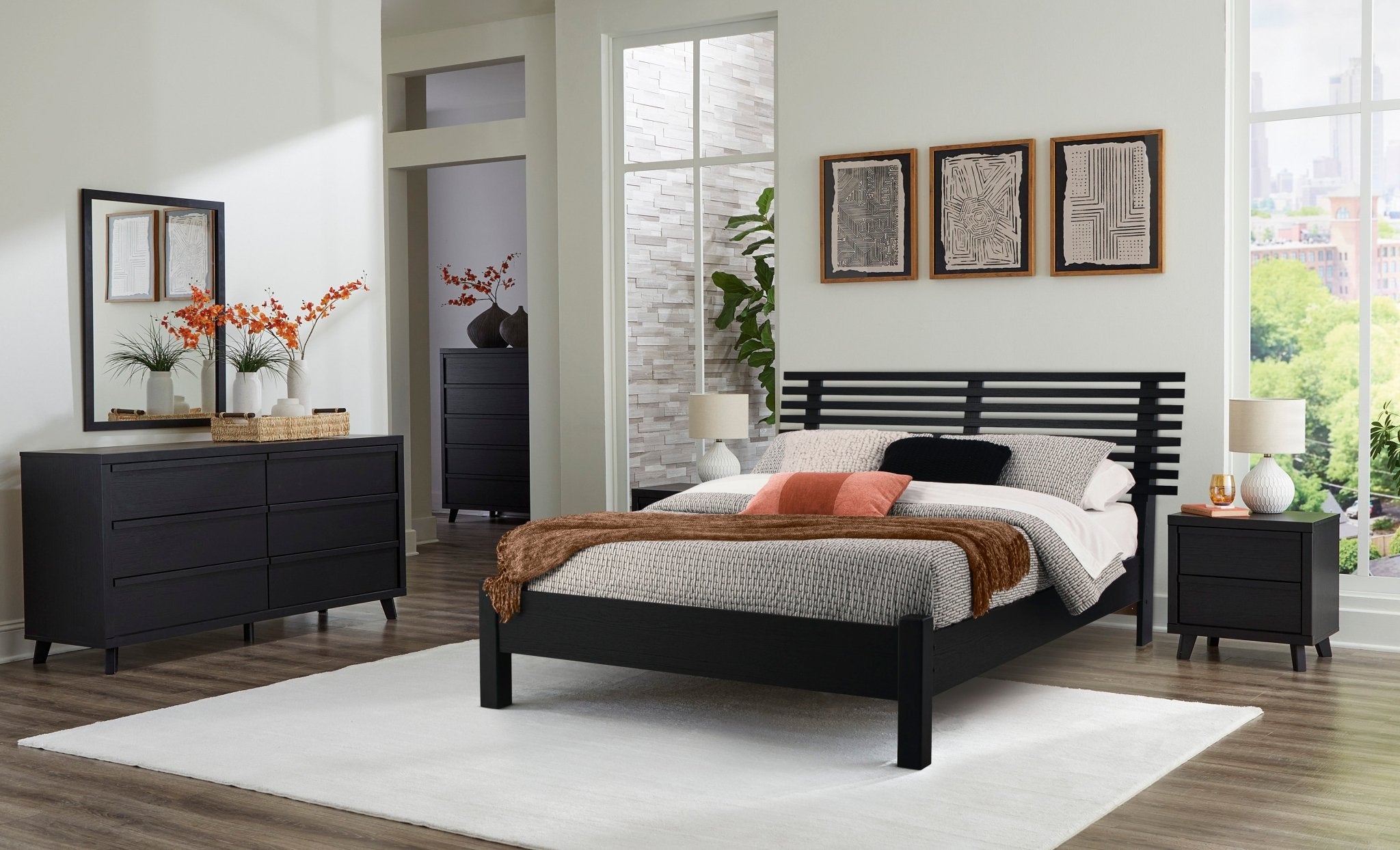 Danziar King Slat Panel Bed Beds| Ashley Homestore