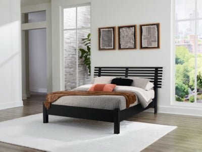 Danziar Queen Slat Panel Bed Beds| Ashley Homestore