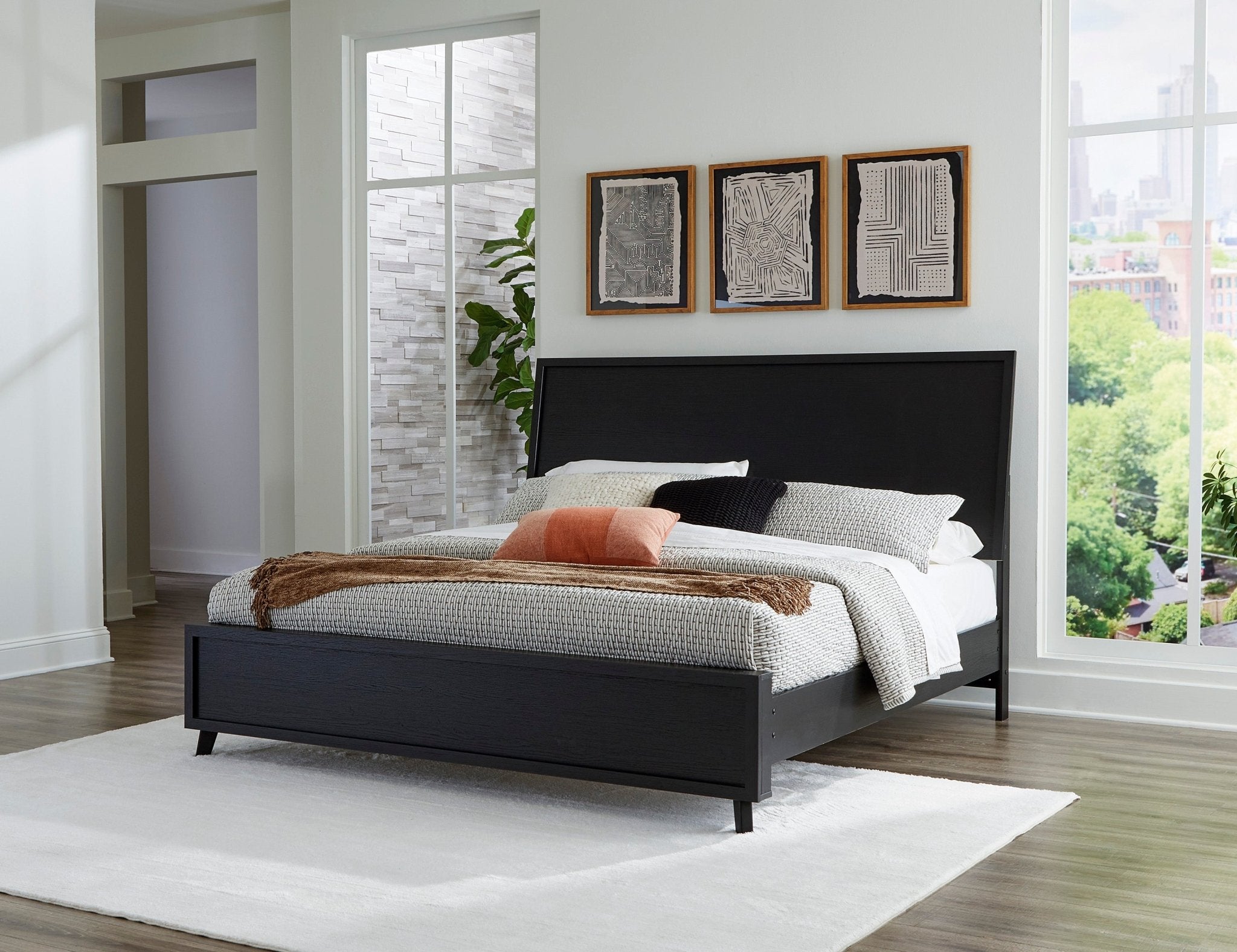 Danziar Queen Slat Panel Bed Beds| Ashley Homestore