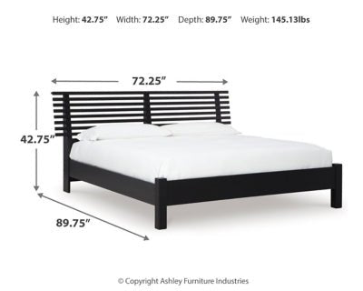 Danziar Queen Slat Panel Bed Beds| Ashley Homestore