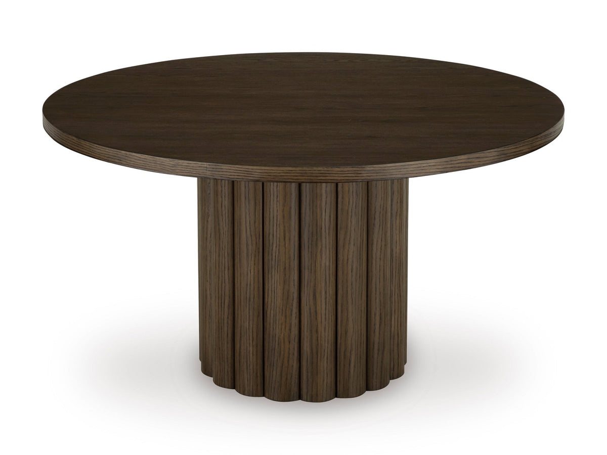 Darimore Round Dining Room Set with 4 Arm chaies Dining Room Sets| Ashley Homestore