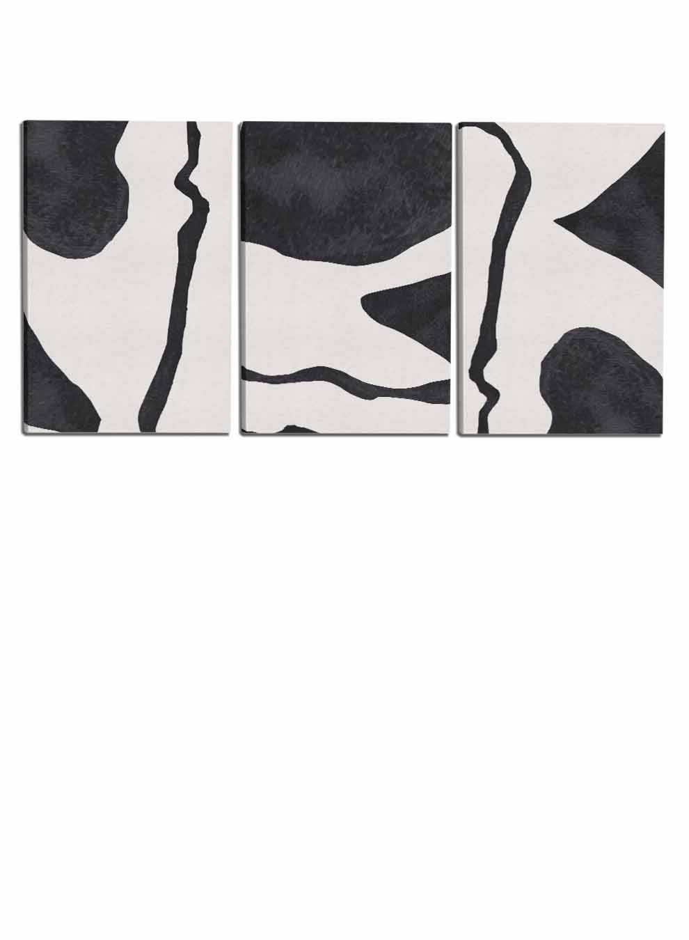 Dark Abstract Paintings(set of 3) Paintings & Pictures| LOWHA