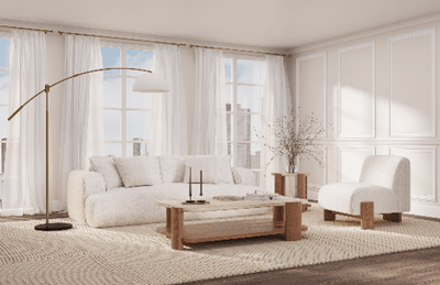 Dawn Travertine Coffee Table - Al Rugaib Furniture