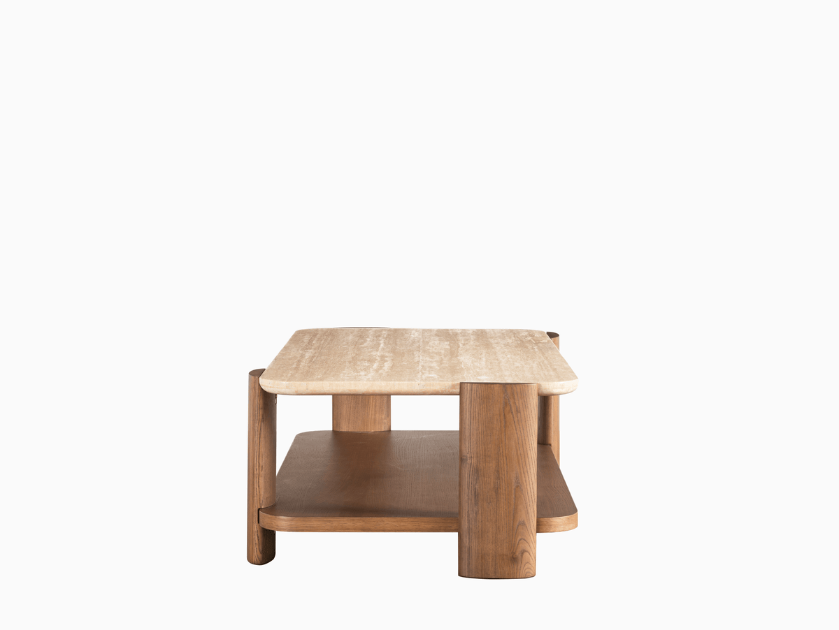 Dawn Travertine Coffee Table Coffee Tables| Roots Furniture