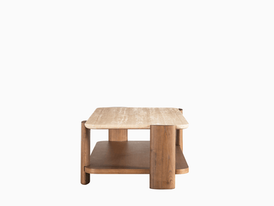 Dawn Travertine Coffee Table - Al Rugaib Furniture