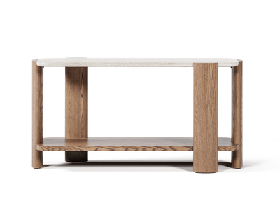 Dawn Travertine Consol - Al Rugaib Furniture