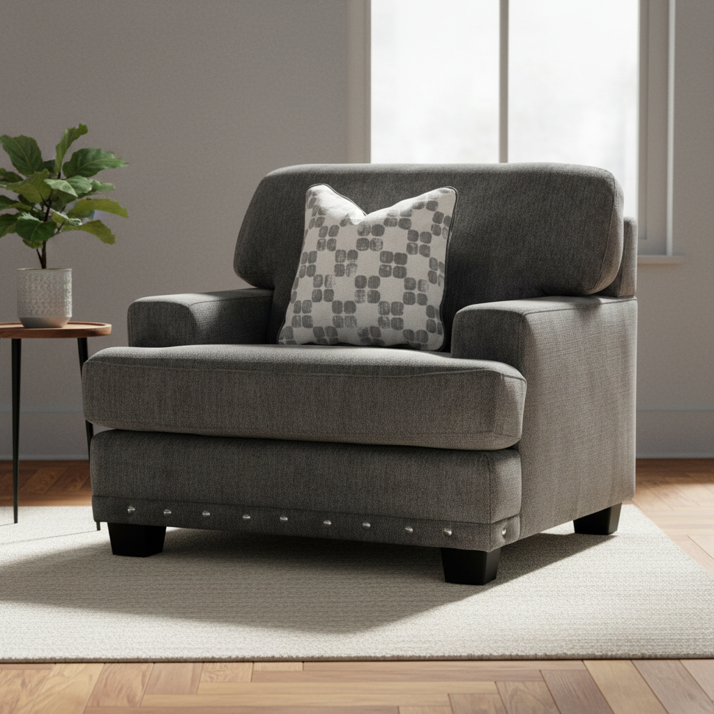 Daxon Grey Chair Roots Furniture