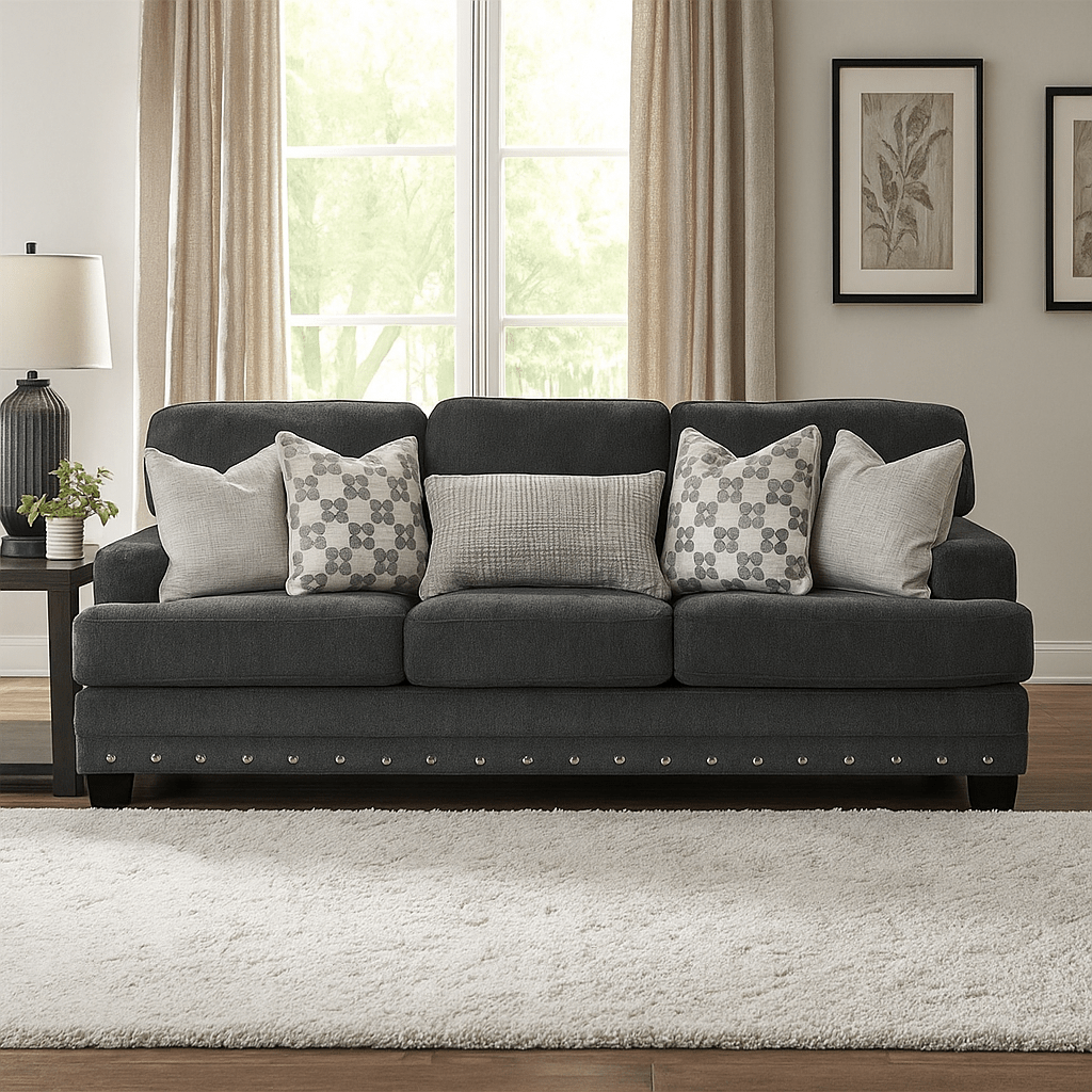 Daxon Grey Sofa Sofas & Loveseats| Roots Furniture